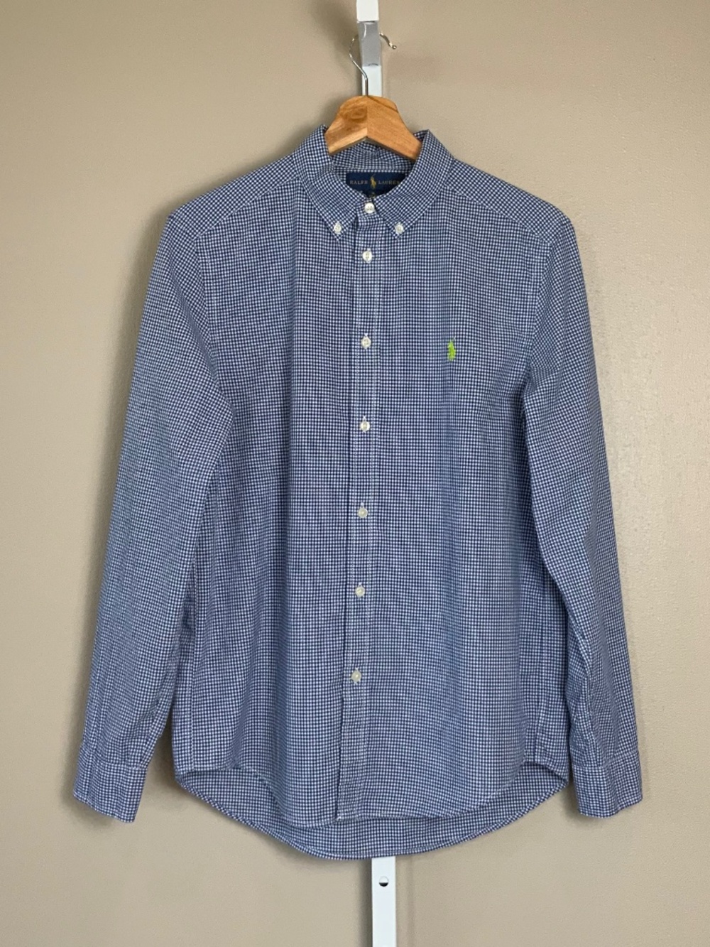 Polo Ralph Lauren Gingham Cotton Poplin Button Down Oxford Shirt